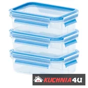 Pojemniki kuchenne - EMSA Zestaw pojemników kuchenny 3 x 1 L Clip&Close EM-508558 - miniaturka - grafika 1