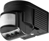 Czujniki ruchu i zmierzchu - Goobay Czujnik ruchu PIR 96001 180 ° przekaźnik czarny IP44 Nadtynkowy - miniaturka - grafika 1