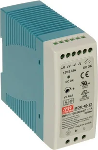 Mean Well Zasilacz LED MDR 40W 12V/DC MDR-40-12 - Zasilacze i transformatory - miniaturka - grafika 2