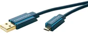 Kable USB - Clicktronic Kabel USB 2.0 64002 [1x Złącze męskie USB 2.0 A 1x Złącze męskie micro-USB 2.0 B] 0.50 m niebieski - miniaturka - grafika 1