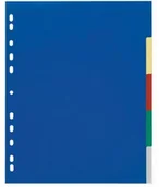 Przekładki do segregatorów - DURABLE Przekładka PP A4, kolorowe indeksy, 5 części, poszerzone - miniaturka - grafika 1