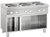 Piece, kotły  i płyty grzejne gastronomiczne - Bartscher 6-płytowa kuchnia elektryczna - miniaturka - grafika 1