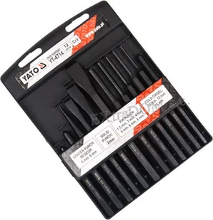 Yato przecinak, wybijaki, punktaki crv 12cz. YT-4714 - Dłuta - miniaturka - grafika 2