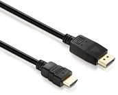 Akcesoria car audio - HDSupply hdsupply X-DC DisplayPort/HDMI kabel czarny X-DC055-020 - miniaturka - grafika 1