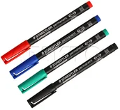 Foliopisy - Staedtler Foliopis 0.8mm 4kol Lumocolor ST1094 - miniaturka - grafika 1