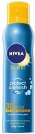Balsamy i kremy do opalania - Nivea Sun Protect & Refresh Invisible Cooling Mist SPF30+ 200ml - miniaturka - grafika 1