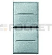 Wyłączniki światła i elektryczne - Bticino Przycisk podwójny AXIAL zwierany 1 moduł - Axolute HS4036 - miniaturka - grafika 1