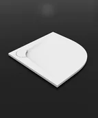 Brodziki prysznicowe - Vayer BUMERANG 80x80 półokrągły - miniaturka - grafika 1