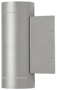 Redlux Kinkiet MIZZI II srebrnoszara 230V GU10 2x35W IP54 R10553 - Lampy ogrodowe - miniaturka - grafika 2