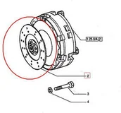 Części i akcesoria do maszyn rolniczych - CNH TARCZA SPRZĘGŁA WAŁKA WOM 5092788 - miniaturka - grafika 1