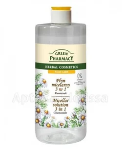 Green Pharmacy Face Care Chamomile woda micelarna 3 w 1 0% Parabens Soaps Artificial Colouring Fragrances 500 ml - Płyny micelarne - miniaturka - grafika 2