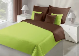 Eurofirany POS/NOVA/brą + zie pościel Nova, 220 X 20, 100% bawełna, satyna, brązowy i zielony POS/NOVA/BRĄ+ZIE - Pościel dla dzieci - miniaturka - grafika 2