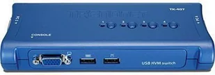 TRENDnet TRENDnet TK-407K - 4-Portowy Przełącznik KVM Kit, USB, KVM - Przełączniki KVM - miniaturka - grafika 2