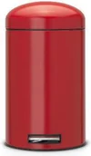 Kosze na śmieci - Brabantia Kosz pedałowy Retro - 12L Czerwony Passion 483783 - miniaturka - grafika 1