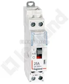 Sterowniki i przekaźniki - Legrand STYCZNIK MODUŁOWY SM 425 25A 24V 2NO Z MANIPULATOREM 412514 - miniaturka - grafika 1
