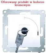 Wyłączniki światła i elektryczne - Kontakt SIMON Dwupozycyjny Pojedynczy łącznik na kluczyk kremowy DW1K.01/41 SI - miniaturka - grafika 1