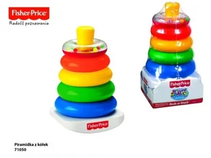 Fisher Price Fisher-Price Piramidka z kółek GKD51 p4 - Zabawki interaktywne dla dzieci - miniaturka - grafika 2