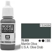 Akcesoria i części modelarskie - Vallejo Farba Nr91 USA Olive Drab 17ml 439775 - miniaturka - grafika 1