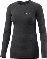 Bluzy narciarskie - FALKE Falke Bielizna Damska Koszulka Wool Tech Koszulka Z Długim Rękawem Longsleeve Comfort, Czarny, L (33211_3000_L) - miniaturka - grafika 1