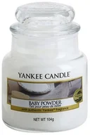Świece - Yankee Candle Baby Powder 104 g Classic mała świeczka zapachowa - miniaturka - grafika 1