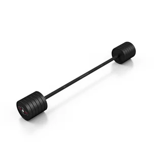 Marbo Sport Sztanga gumowana prosta 50 kg czarna MW-SG-50-K4 - Sztangi - miniaturka - grafika 2