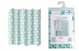 Zasłona Prysznicowa Winylowa Kolorowa 180x180cm - Zasłony prysznicowe - miniaturka - grafika 2