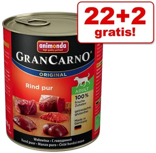 Animonda Grancarno Adult Rind Herz Wołowina + Serca 800G - Mokra karma dla psów - miniaturka - grafika 5