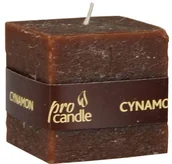 Świece - Pro Candle wieca zapachowa ProCandle 791006 / sześcian / cynamon - miniaturka - grafika 1