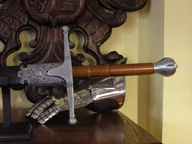 Repliki - broń - Płatnerze hiszpańscy MIECZ SZKOCKI CLAYMORE Z POCHWĄ REPLIKI BRONI - miniaturka - grafika 1