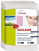 Ściereczki, gąbki, czyściki - ALCLEAR Chusteczki do środek do usuwania CrystalClear 200803 Make-Up, 18 x 14 cm, biały, 4 sztuki - miniaturka - grafika 1