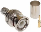 Złącza, przejściówki, adaptery - ABCVISION WTYK BNC-W/ZAC-RG6*P10 ZACISKANY - miniaturka - grafika 1