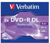 Nośniki danych - Verbatim Płyta DVD+R DL 1szt - miniaturka - grafika 1