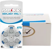 Baterie i akcesoria - Rayovac 60 x baterie do aparatów słuchowych 675 IMPLANT PRO+ MF - miniaturka - grafika 1