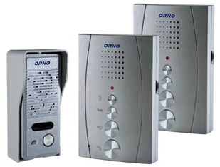 Orno Domofon jednorodzinny z interkomem bezsłuchawkowy szary ELUVIO INTERCOM OR - Domofony - miniaturka - grafika 2