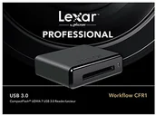 Czytniki kart pamięci - Lexar Workflow card reader (Multi-Slot, Secure Digital, , , Compact Flash, XQD, USB 3.0), czarny LRWCFR1TBEU - miniaturka - grafika 1