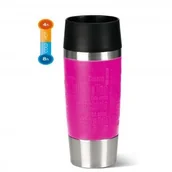 Termosy - Emsa TRAVEL MUG termos podróżny / do samochodu, 0.36 L, różowy - miniaturka - grafika 1