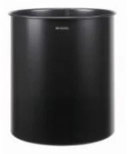 Brabantia KUBEŁEK 15L RANT ZEWNETRZNY STAL CZARNY 181443 - Kosze na śmieci - miniaturka - grafika 2