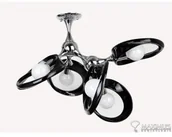 Lampy sufitowe - Lampex Lampa wisząca EMMA 4xE27 414/5c 414/5 CZA - miniaturka - grafika 1