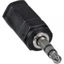 InLine audio adapter wtyczka, gniazdo mini jack 2,5 MM do 3,5 MM, Stereo czarny 99309 - Złącza, przejściówki, adaptery - miniaturka - grafika 2