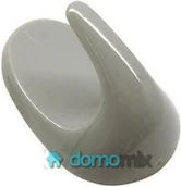 Wieszaki i stojaki - Fackelmann Haczyki owalne białe 5cm 2szt 20701 - miniaturka - grafika 1