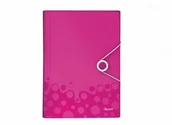 Szkolne artykuły papiernicze - Leitz Teczka z 6 przegródkami WOW A4 PP różowa 45890023 - miniaturka - grafika 1