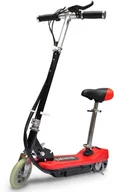 Hulajnogi elektryczne - vidaXL Hulajnoga elektryczna z siodełkiem Czerwony - miniaturka - grafika 1