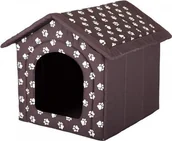Legowiska dla psów - Hobbydog Buda - Brązowa w łapki - Rozmiar 1 - miniaturka - grafika 1