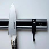 Akcesoria do sztućców - Bisbell lustrzana listwa do noży 300 mm czarna BMKR32-30BK - miniaturka - grafika 1