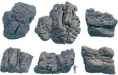 Kolejki i akcesoria - NOCH Kawałki skał-struktury piaskowca 58452 zestaw 6 szt - miniaturka - grafika 1