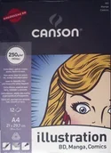 Podobrazia, bloki, papiery - Canson Blok DO KOMIKSÓW MANGA ILLUSTRATION A4 12ARK 250G 200387200 - miniaturka - grafika 1
