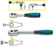 Klucze i nasadki - Hazet Zapadkowe 5/16" 8 mm) 200 mm 2264-1 - miniaturka - grafika 1