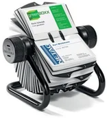 Wizytowniki - Durable VISIFIX Wizytownik obrotowy na 400 wizytówek, przekładki alfabetyczne A- - miniaturka - grafika 1