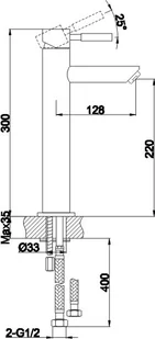 KOHLMAN Roxin QB170R - Baterie umywalkowe - miniaturka - grafika 2