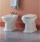 Deski sedesowe - Kerasan Retro z brązowymi zawiasami (109301) - miniaturka - grafika 1